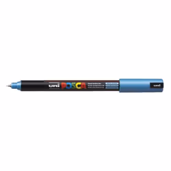 POSCA uni PC-1MR, 1 pc(s), Blue, Bullet tip, Black, Blue, 0.7 mm, Water-based ink