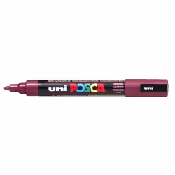 POSCA uni PC-5M, 1 pc(s), Red, Bullet tip, Black, Red, 1.8 mm, Water-based ink