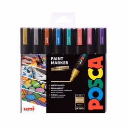 POSCA PC-5M marker 1 pc(s) Bullet tip Metallic blue