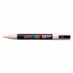 POSCA PC-3M Beige, Beige, Multicolour, 1 colours, Fine, Water-based ink, Bullet tip