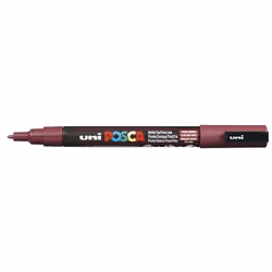 POSCA uni PC-3M, 1 pc(s), Red, Black, Red, Polyester, Polypropylene (PP), 0.9 mm, 1.3 mm
