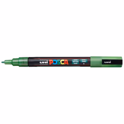 POSCA PC-3M Sparkling Green, Green, Multicolour, Sparkling Green, 1 colours, Fine, Water-based ink