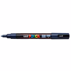 POSCA PC-3M Navy Blue, Navy, Multicolour, 1 colours, Fine, Water-based ink, Bullet tip