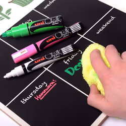 Uni-Ball ChalkGlass PWE-8K chalk marker Chisel Gold 1 pc(s)