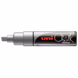 Uni-Ball ChalkGlass PWE-8K, Silver, Chisel, 1 pc(s)
