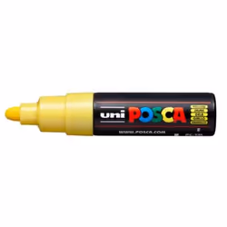 POSCA PC-7M Yellow, Yellow, Multicolour, 1 colours, Water-based ink, Bullet tip, Round