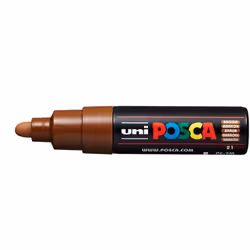 POSCA PC-7M Brown, Brown, Multicolour, 1 colours, Water-based ink, Bullet tip, Round
