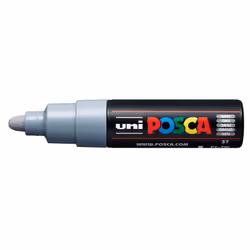 POSCA PC-7M Grey, Grey, Multicolour, 1 colours, Water-based ink, Bullet tip, Round