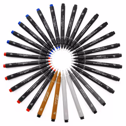 Uni Pin Fineliner Drawing Pen - 0.1mm Nib - Light Grey Ink - Single - Additional view 2