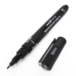 Uni Pin Fineliner Drawing Pen - Brush Nib - Black Ink - Single