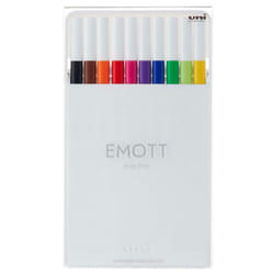 Uni-Ball EMOTT marker 10 pc(s) Black, Blue, Brown, Fuchsia, Green, Light Green, Orange, Pink, Red, Yellow