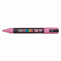 POSCA PC-5M Raspberry, Raspberry (colour), Ochre, Multicolour, 1 colours, Medium, Water-based ink, Bullet tip