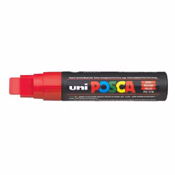 POSCA uni PC-17K, 1 pc(s), Red, Chisel tip, Black, Red, 1.5 cm, Water-based ink