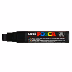 POSCA uni PC-17K, 1 pc(s), Black, Chisel tip, Black, 1.5 cm, Water-based ink