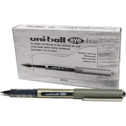 uni-ball uniball-Eye Fine Rollerball Pen UB-157 Liquid Ink - Black Pack 12