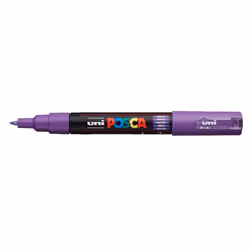 POSCA PC-1M, Violet, Black, Violet, 1 colours, Extra Fine, Bullet tip, Round