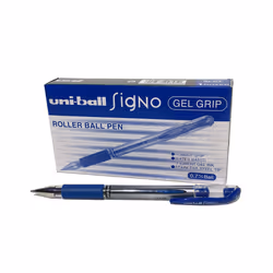 UM151S Rollerball Pens Grip 0.7 mm Tip 0.5 mm Stroke Width (12 per pack) - Blue