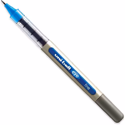Uni-Ball EYE - UB-157 Rollerball Pens - 0.7mm Nib - Light Blue Ink - Single