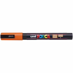 POSCA PC-3M Orange, Orange, Multicolour, 1 colours, Fine, Water-based ink, Bullet tip