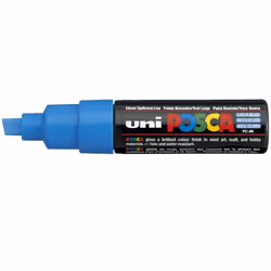 POSCA PC-8K, Blue, Multicolour, 1 colours, Bold, Conical tip, Round