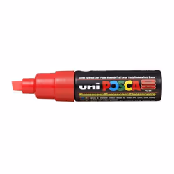 POSCA uni PC-8K, 1 pc(s), Red, Chisel tip, Black, Red, 8 mm, Water-based ink