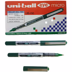 UNI-BALL EYE UB-150 GREEN [Pack of 12] MICRO 0.5mm TIP ROLLERBALL PEN
