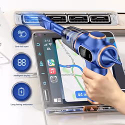 2024 New Original 1500000Pa 5-in-1 Cordless Vacuum Cleaner Super Suction Car Portable Vacuum Cleaner Handheld Car Household Appliances Power Di - blue