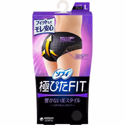 Unicharm Sofy Sofy Kyokupita FIT Elegant Fit L Black 1 Panties Panties Panties