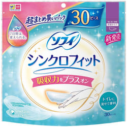 Unicharm Sofy Sofy Synchro Fit For Heavy Daytime (Sanitary Napkin Combination Type) 30 pieces Tampons Please replace it as needed during me