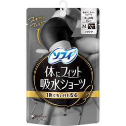 Unicharm Sofy Sofy Body Fit Absorbent Panties M Body: 83% nylon, 17% polyurethane Elastic: 88% nylon, 12% polyurethane Gusset lining: 100%