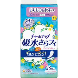 Unicharm Charm Nap Absorbent Sarafi Long Panty Liner, Pure Soap Scent 28sheets Light incontinence sheet Charm Nap