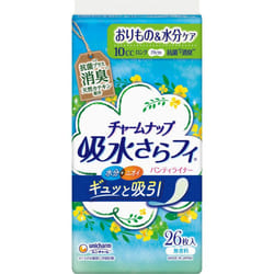 Unicharm Charm Nap Absorbent Sarafi Long Panty Liner Deodorant 26sheets Light incontinence Please replace it as needed during menstruation. Charm Nap