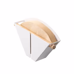 Yamazaki Home Magnetic Coffee Filter Case - Kitche Storage Organizer Holder Stainless Steel Container Dispenser Steel + Wood ...