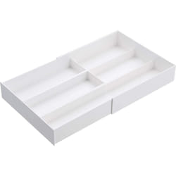 Tower Extendable Cutlery Tray With Slide Wh, Bianco