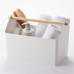 Yamazaki Favori Storage box Rectangular Polypropylene (PP), Wood White