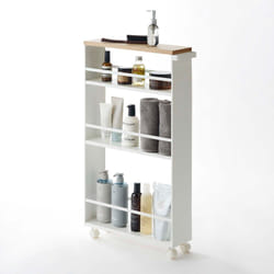 Yamazaki 3627 bathroom étagère/space saver White Steel, Wood