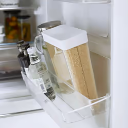 Yamazaki Home Tower grain container food storage and organization sets, One Size, White