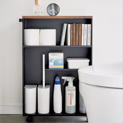 Yamazaki 4307 bathroom étagère/space saver Black Steel, Wood - Additional view 4