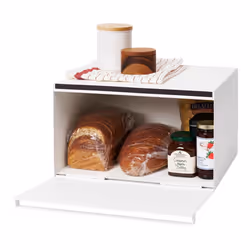Yamazaki Home Tower Bread Box Keeper Holder Container  Metal Bread Holder Saver  Slim Space Saving Counter Storage - Horizont ...