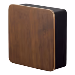 Yamazaki Rin, Plywood, Steel, Black, Wood, 5 hook(s), Magnetic, 158 x 57 x 158 mm, 148 x 50 x 148 mm