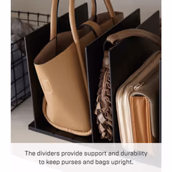 YAMAZAKI Home Smart Purse Organizer/Bag Divider For Closet Shelf - Abs