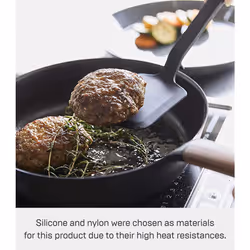 Yamazaki Home Silicone Spatula  Silicone  No Assembly Req.  Black