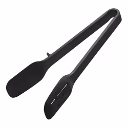 Yamazaki Home Tower Silicone Tongs - Tongs - Silicone  Black
