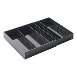 Yamazaki Home Expandable Cutlery Kitchen Angled Utensils Storage Multi-Compartment Silverware Organizer Drawer Insert Tray  Plastic  Adjustable  Expan