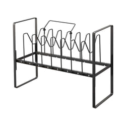 Yamazaki Home Tower Height Adjustable Under Sink Pot Lids And Frying Pan Storage Kitchen Drawer Organizer Rack - Steel