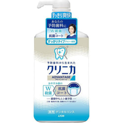 LION Clinica ADVANTAGE Dental Rinse - Clean Mouthwash with Alcohol - 900ml (Quasi-drug) Cavity Prevention Rinse out the mouth for 20 seconds, spit it
