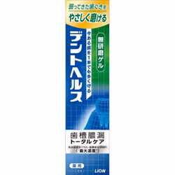 LION Dent Health Medicated toothpaste, non-abrasive gel 115g (Quasi-drug) Periodontal Disease Place an appropriate amount on ...
