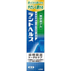 LION Dent Health Medicated toothpaste, non-abrasive gel 115g (Quasi-drug) Periodontal Disease Place an appropriate amount on the toothbrush and brush