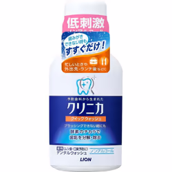 LION Clinica Quick Wash Non-alcoholic Mouthwash 80ml (Quasi-drug) Cavity Prevention Rinse with water for 20 seconds and spit ...