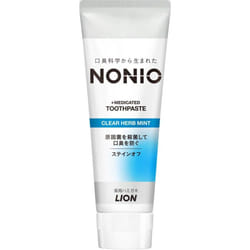 LION NONIO (Nonio) HAMIGACHI Clear Herb Mint Toothpaste 130g (Quasi-drug) Bad Breath Prevention Adhere an appropriate amount to the toothbrush and use